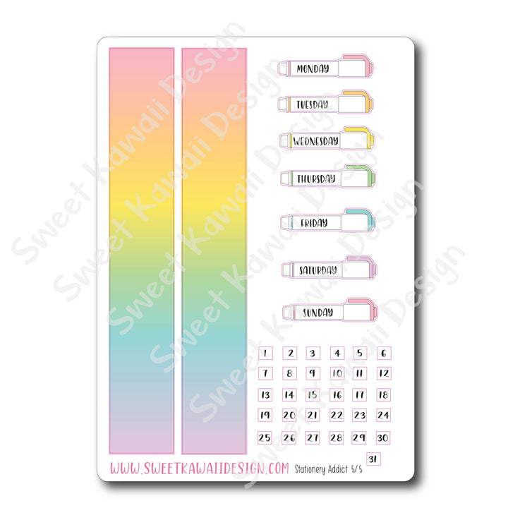 Weekly Kit  - Stationery Addict