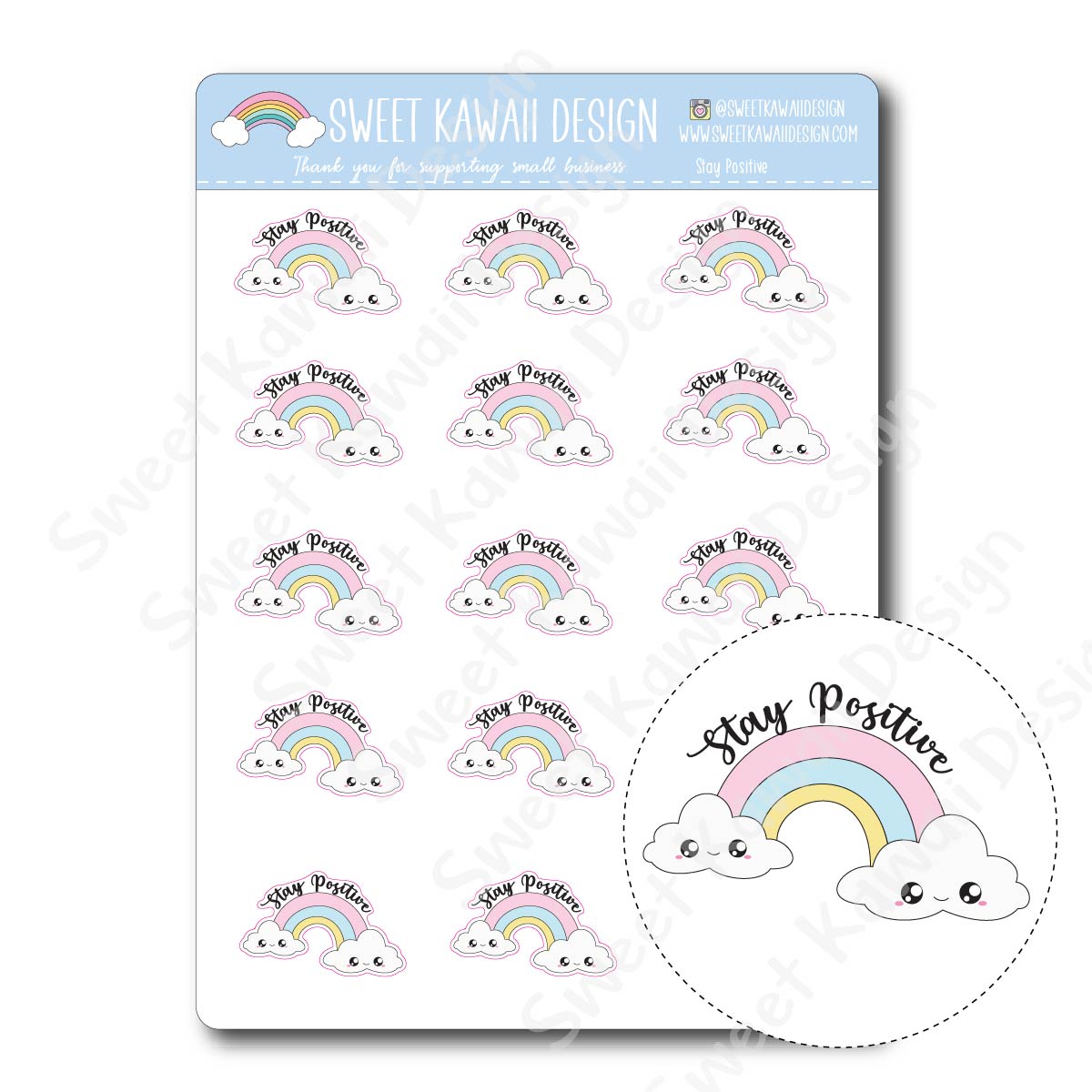 Kawaii Busy Bee Stickers - Garland – Sweet Kawaii Design