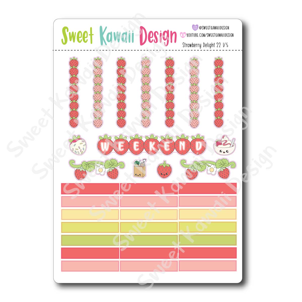 Weekly Kit  - Strawberry Delight 22 HORIZONTAL