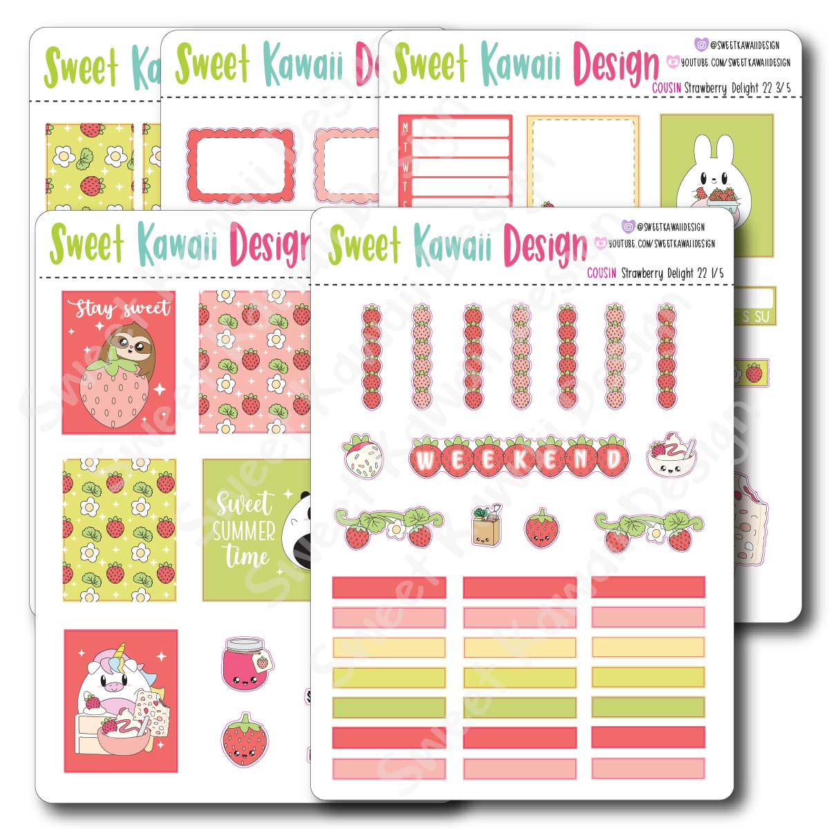 Weekly Kit  - Strawberry Delight 22 COUSIN