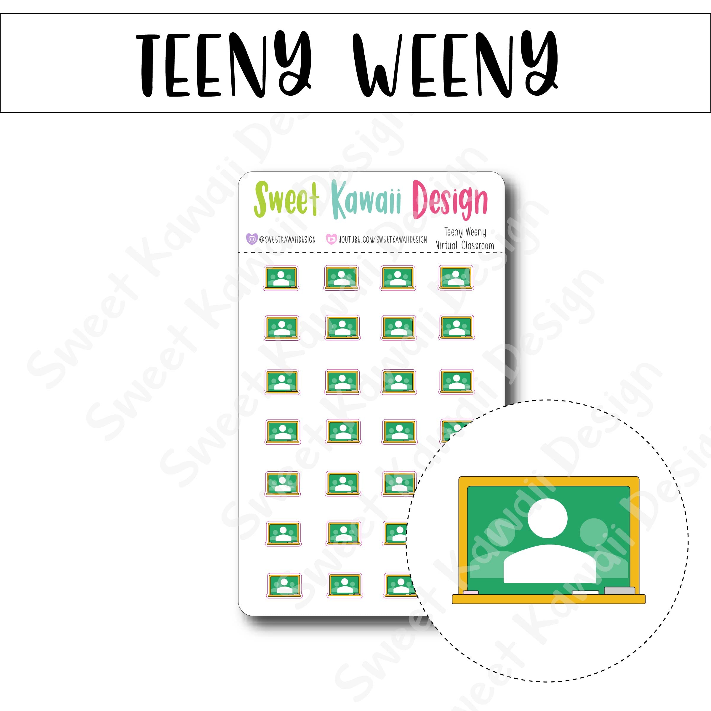 Teeny Virtual Classroom Stickers