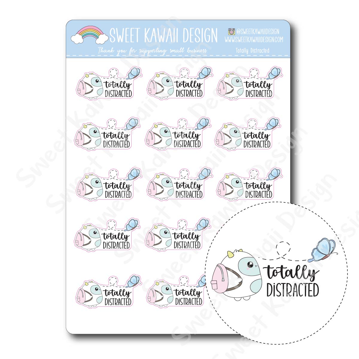 Kawaii Busy Bee Stickers - Garland – Sweet Kawaii Design