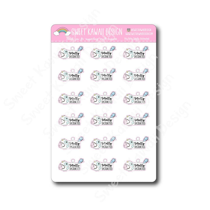 Kawaii Totally Distracted Stickers