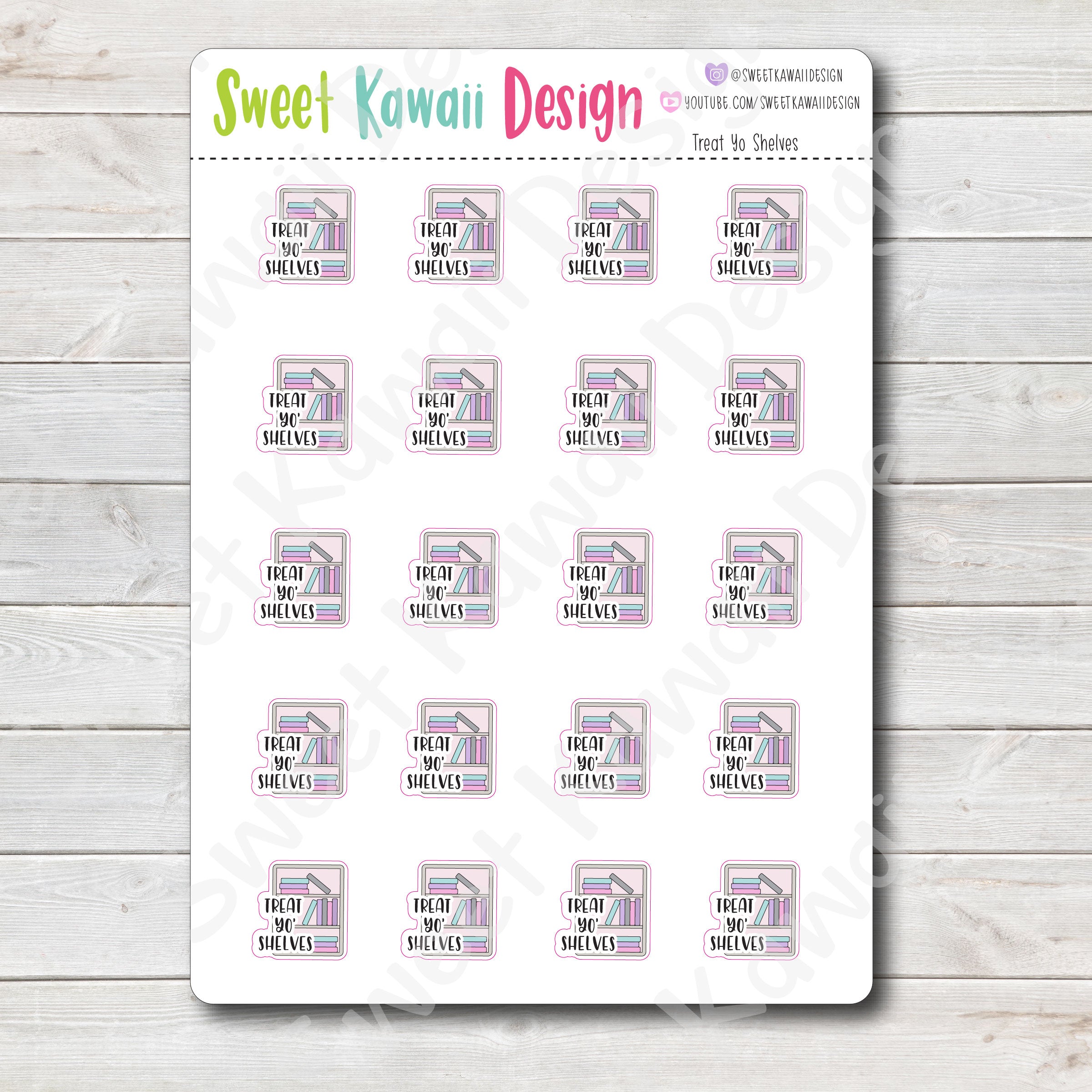 Kawaii Treat Yo' Shelves Stickers