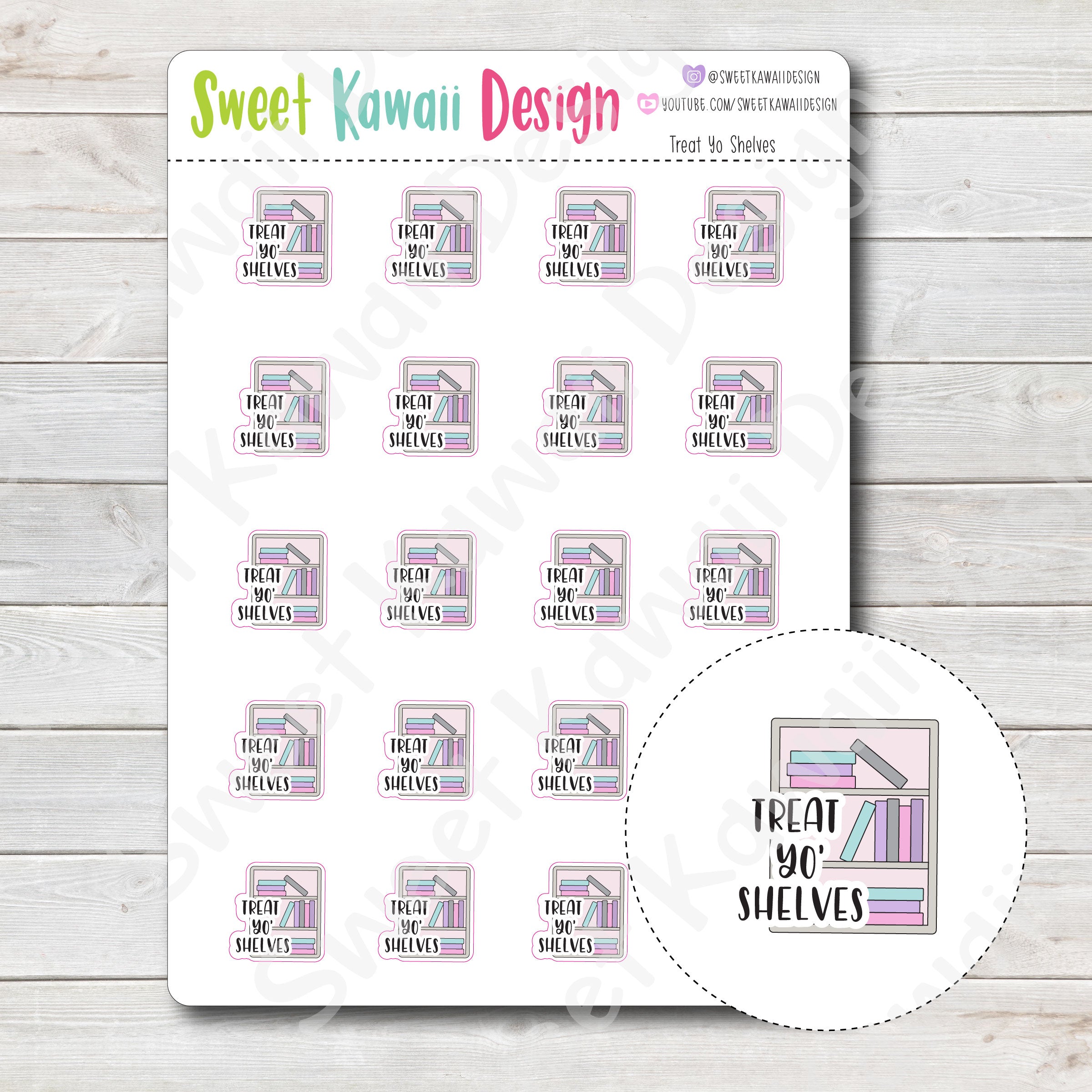 Kawaii Treat Yo' Shelves Stickers