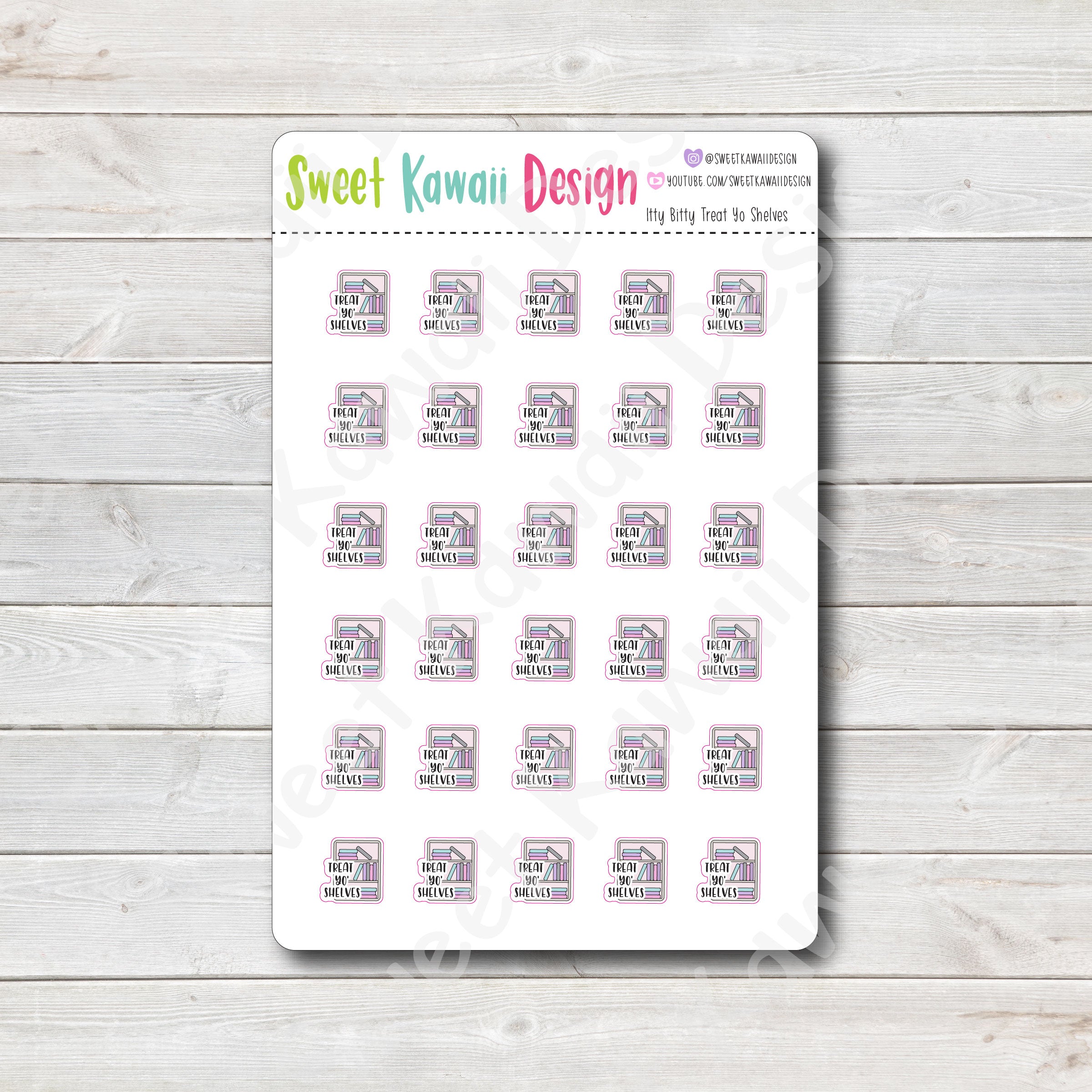 Kawaii Treat Yo' Shelves Stickers