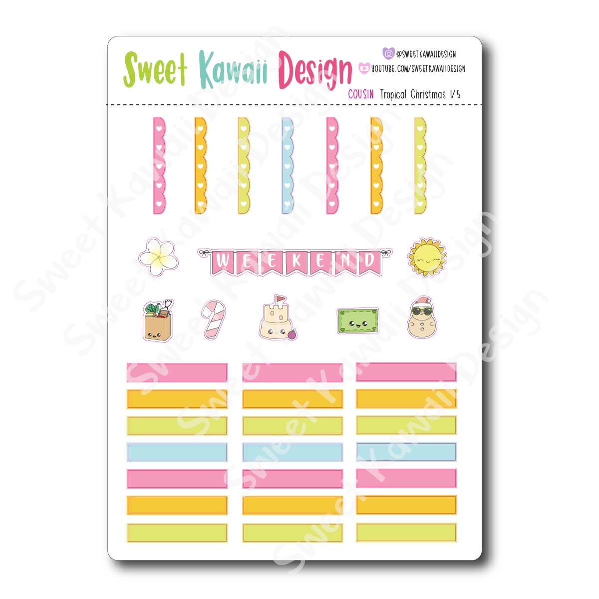 Weekly Kit  - Tropical Christmas COUSIN