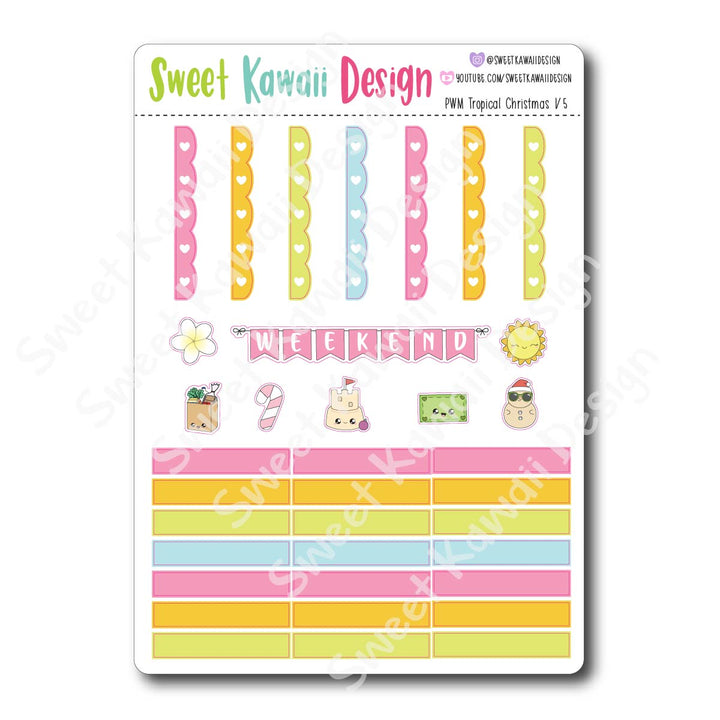 Weekly Kit  - Tropical Christmas HORIZONTAL