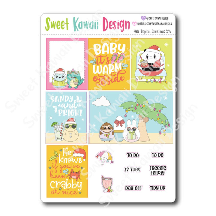 Weekly Kit  - Tropical Christmas HORIZONTAL