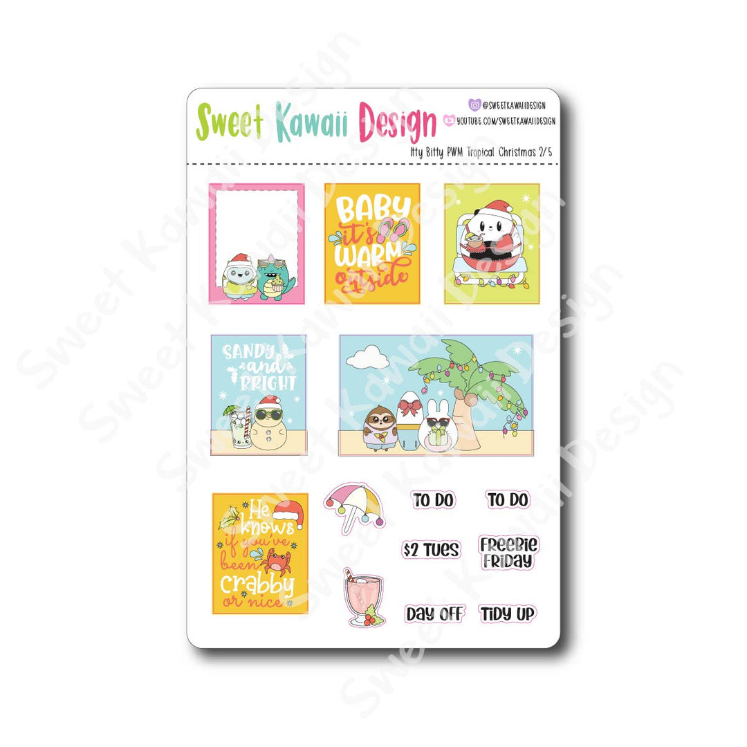 Weekly Kit  - Tropical Christmas ITTY BITTY