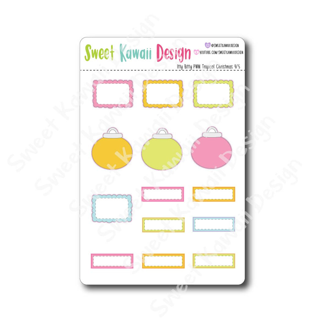 Weekly Kit  - Tropical Christmas ITTY BITTY