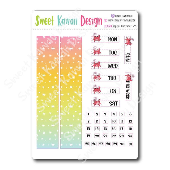 Weekly Kit  - Tropical Christmas COUSIN