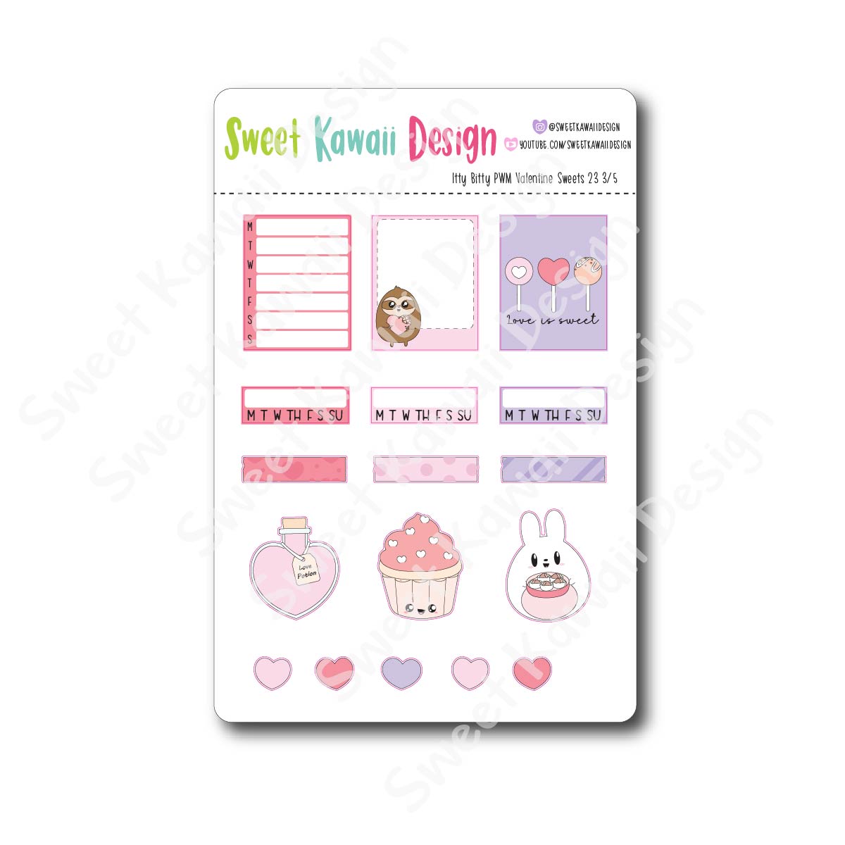 Weekly Kit  - Valentine Sweets ITTY BITTY