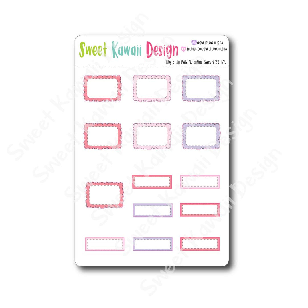 Weekly Kit  - Valentine Sweets ITTY BITTY