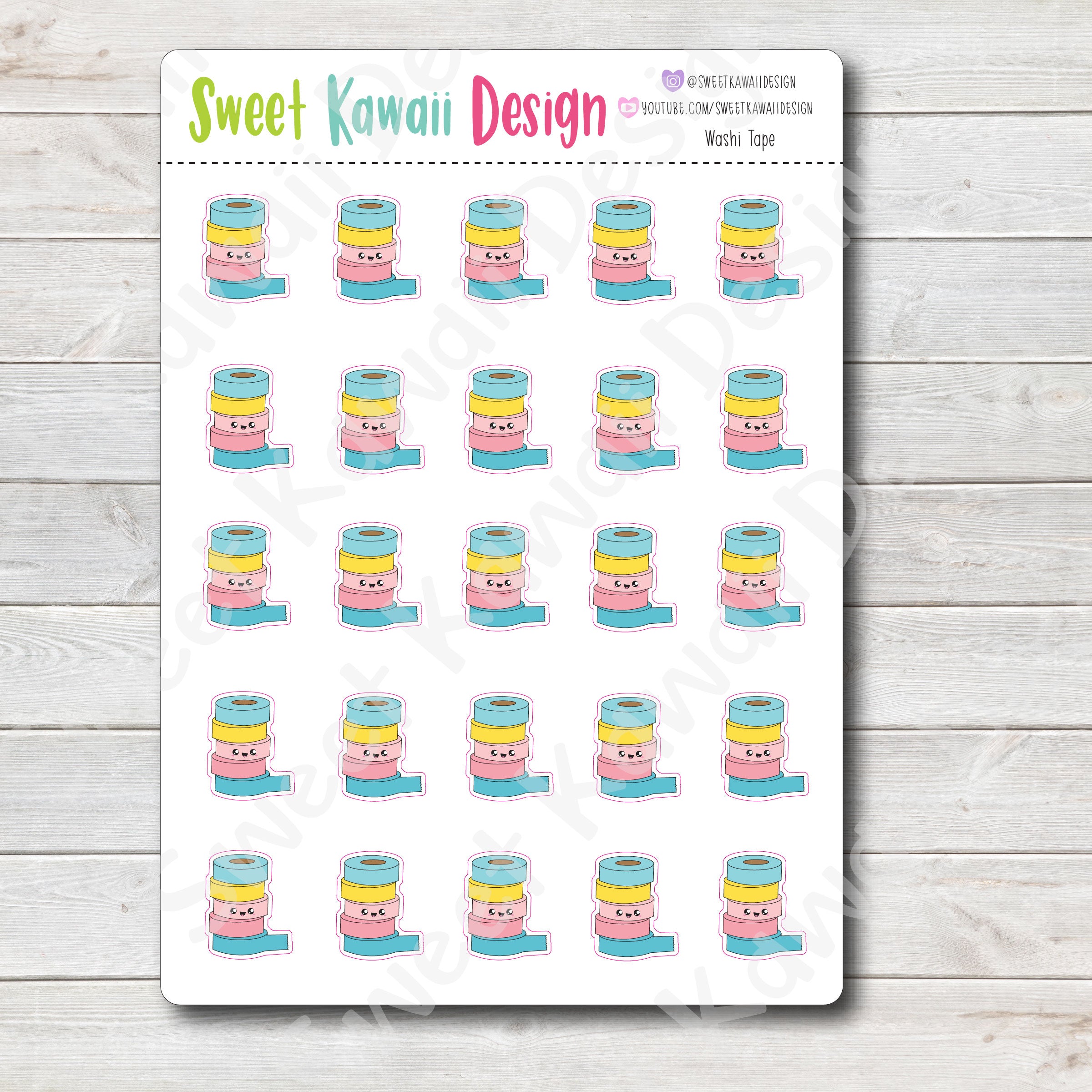 Kawaii Washi Tape Stickers