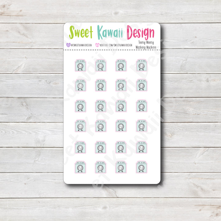 Teeny Weeny Washing Machine Stickers
