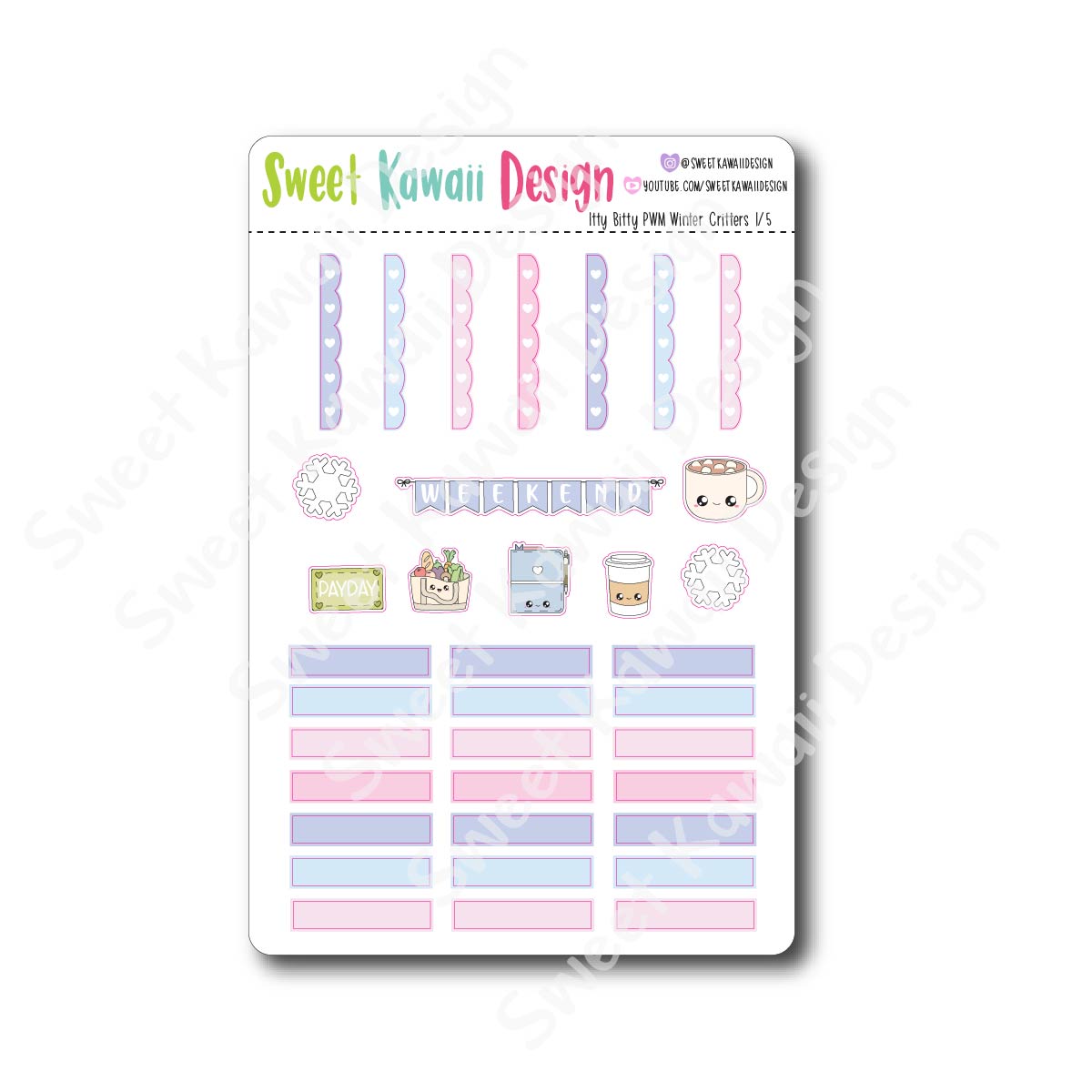 Weekly Kit  - Winter Critters ITTY BITTY