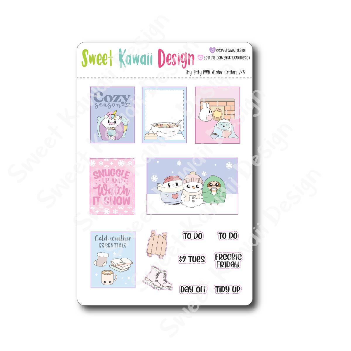 Weekly Kit  - Winter Critters ITTY BITTY
