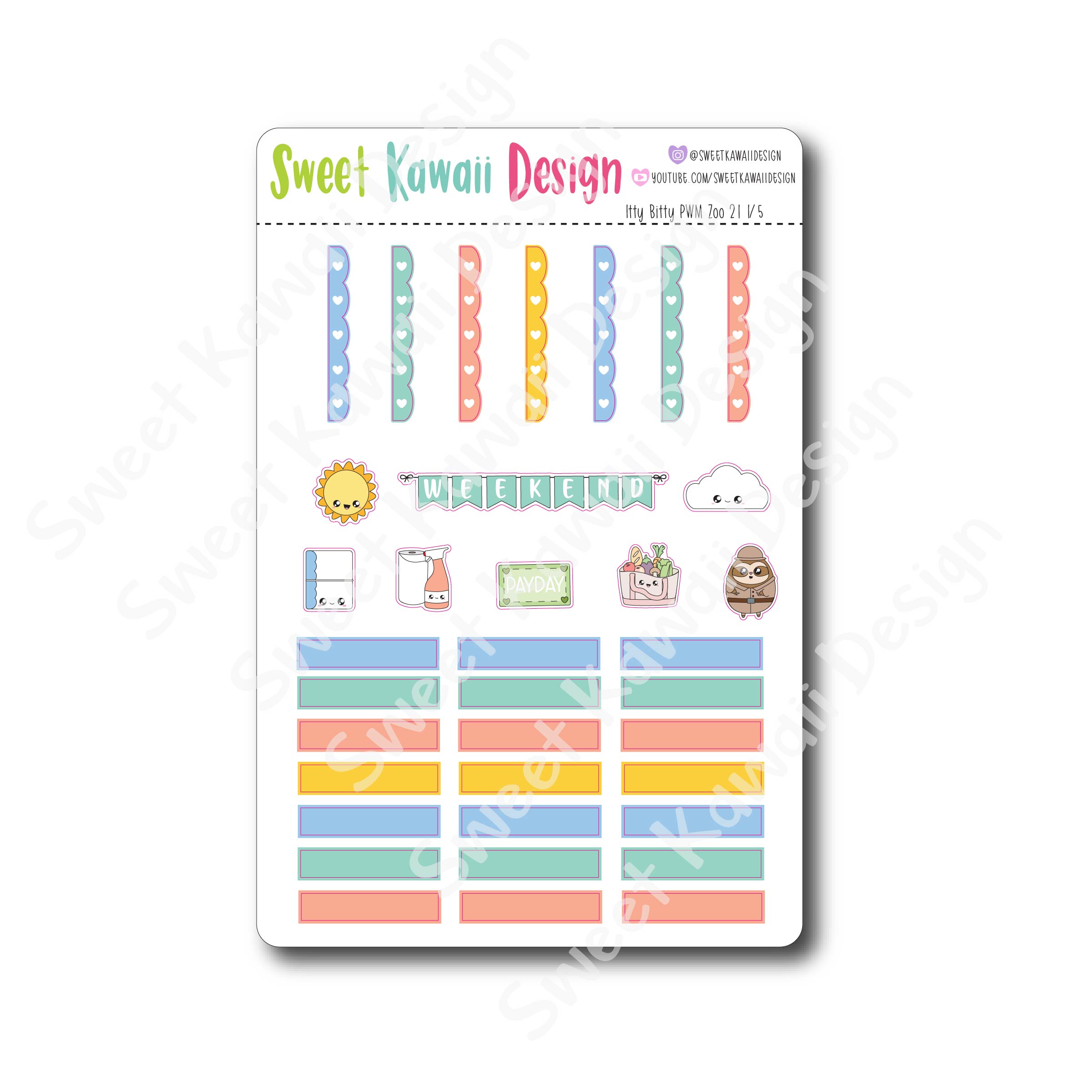 Weekly Kit  - Zoo ITTY BITTY
