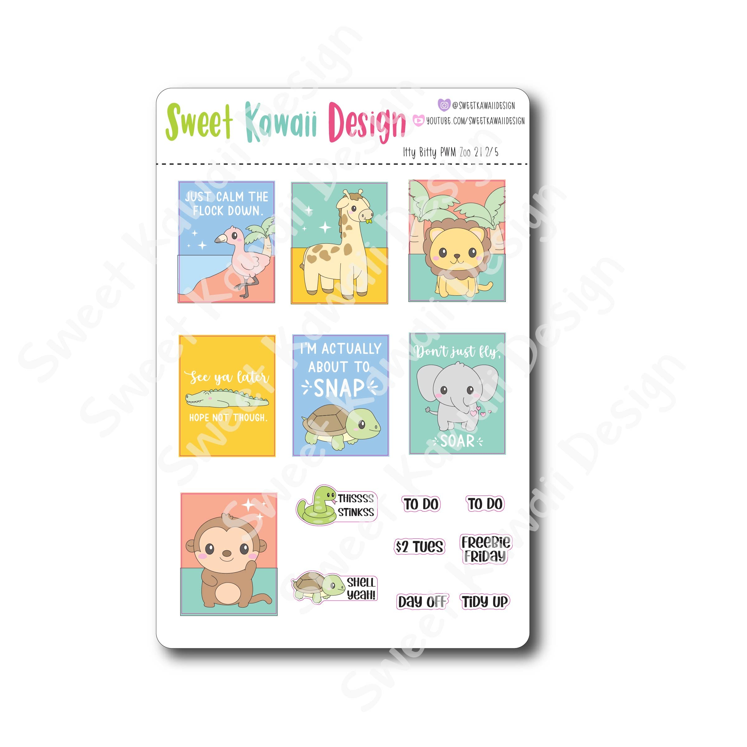 Weekly Kit  - Zoo ITTY BITTY