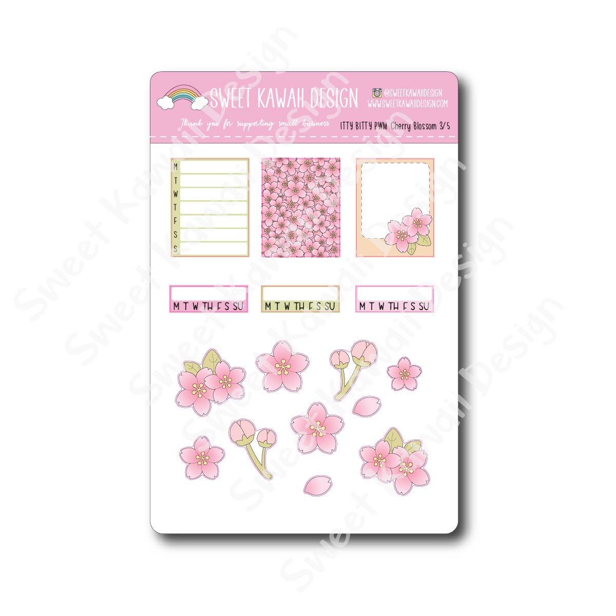 Weekly Kit  - Cherry Blossom 23 ITTY BITTY