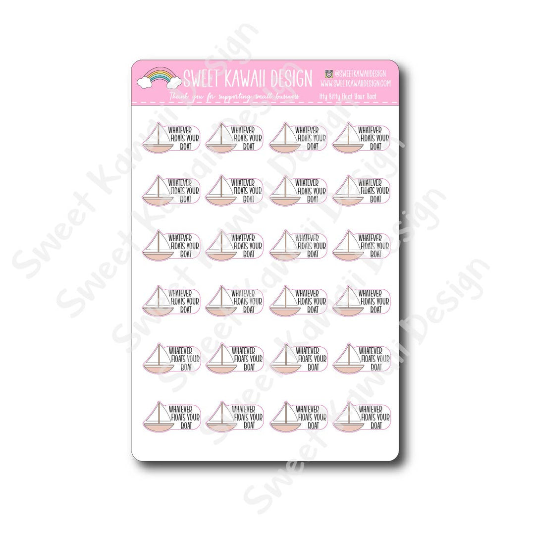 Kawaii Float Your Boat Stickers