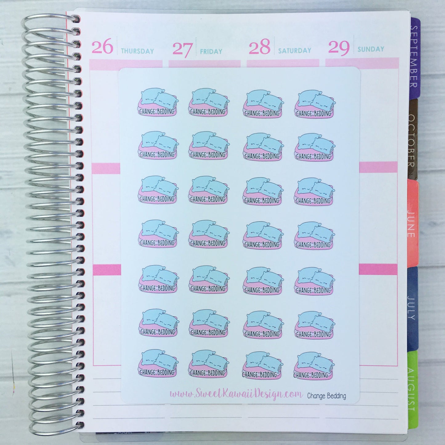 Kawaii Change Bedding Stickers