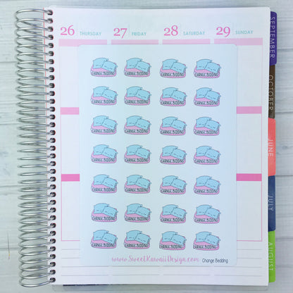 Kawaii Change Bedding Stickers