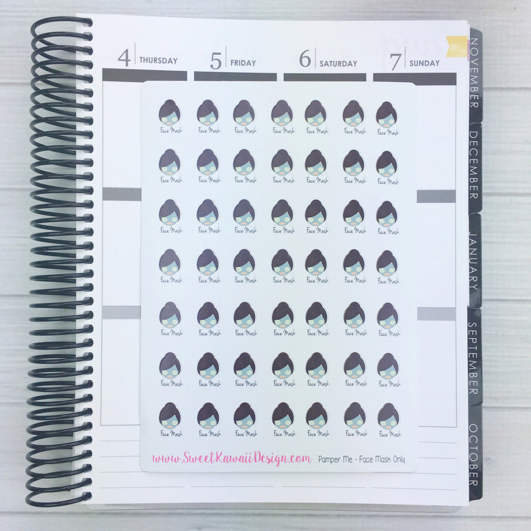 Kawaii Pamper Me Stickers - Face Mask Only