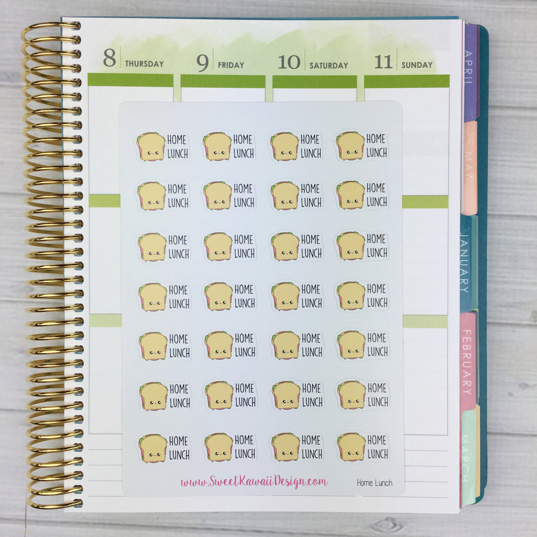 Kawaii Home Lunch/Sandwich Stickers