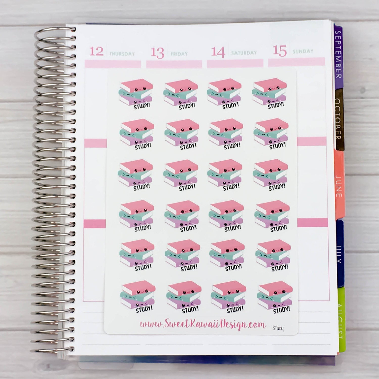Kawaii Study Stickers