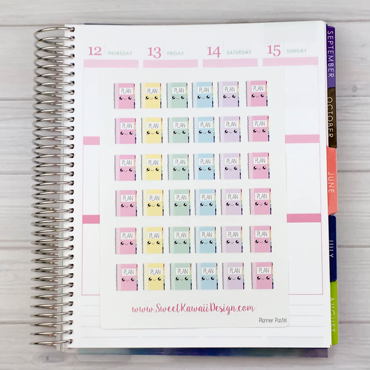 Kawaii Planners Stickers - Pastel