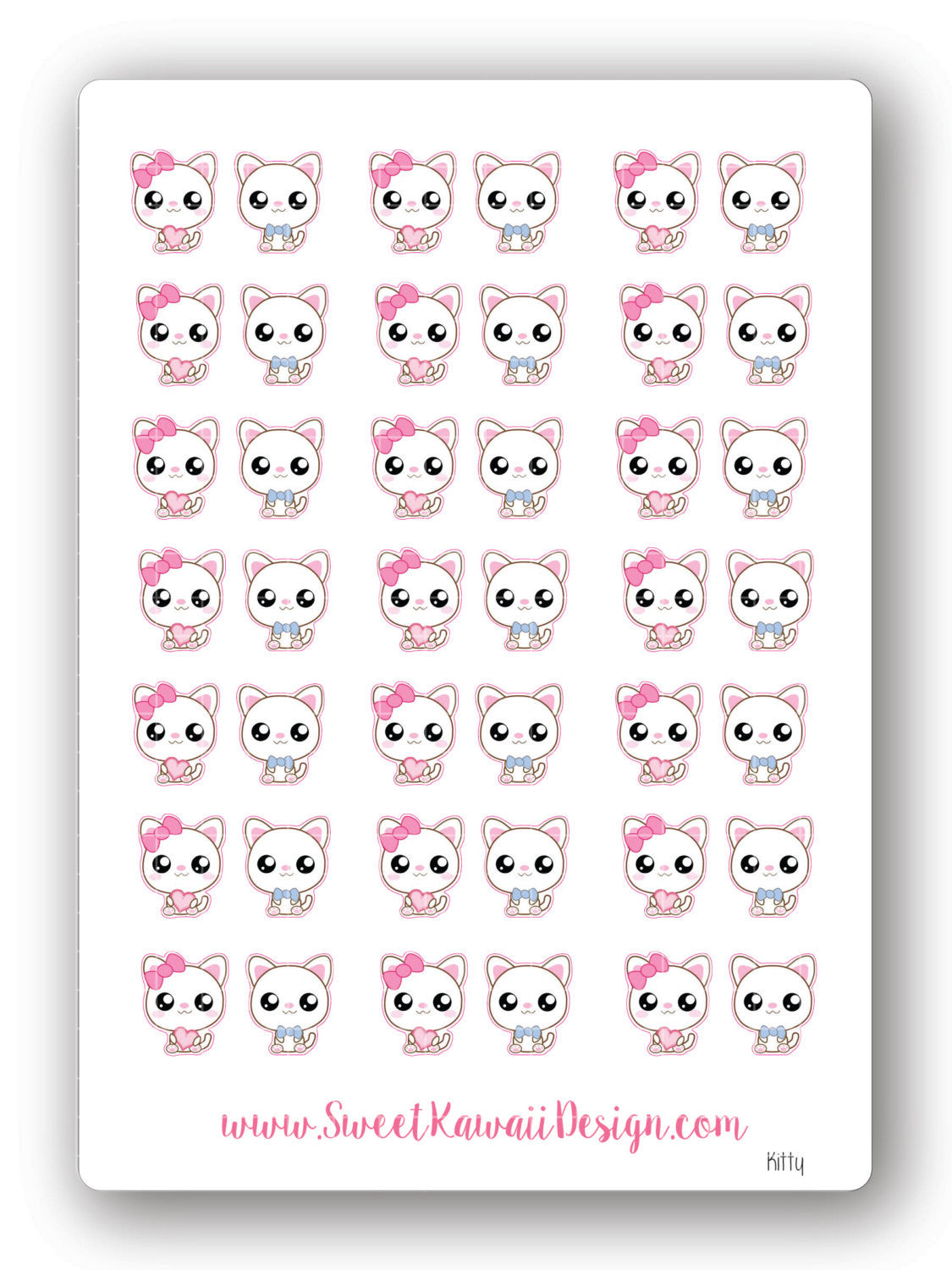 Kawaii Kitty Stickers