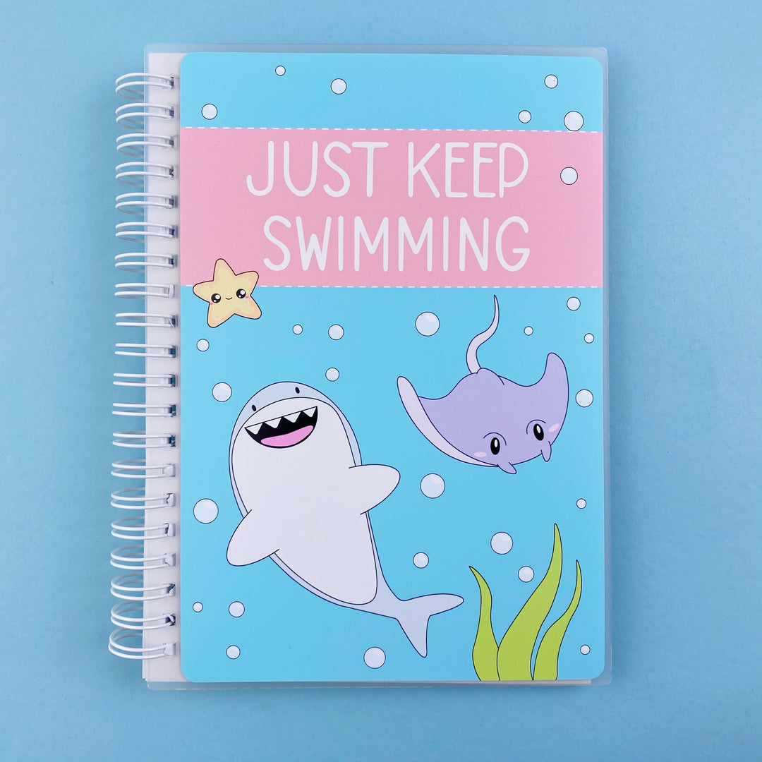 SKD 5x7 Reusable Sticker Book - Keep Swimming