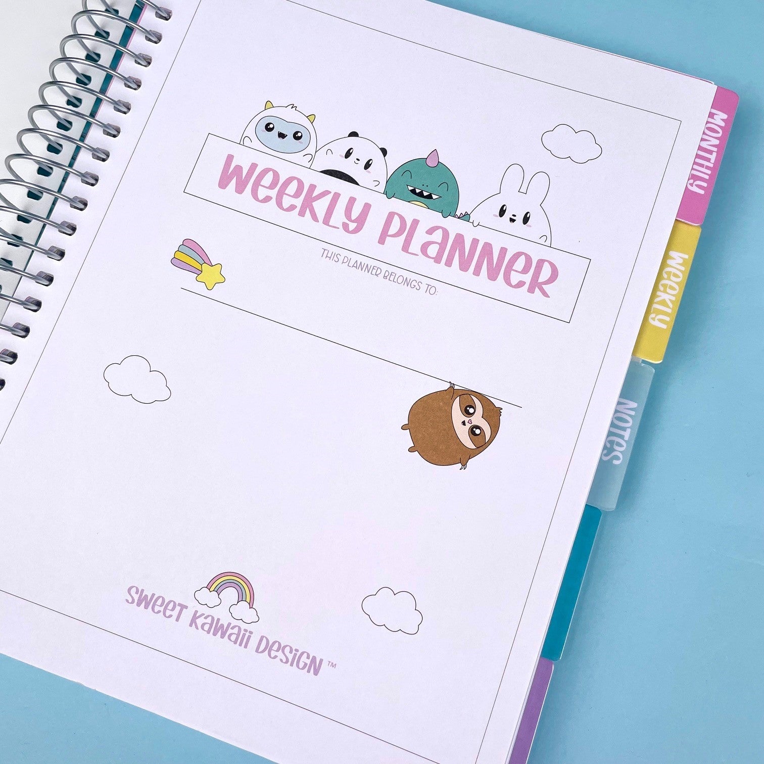 Sweet Kawaii Design® 7x9 Planner - Plan Your Dreams