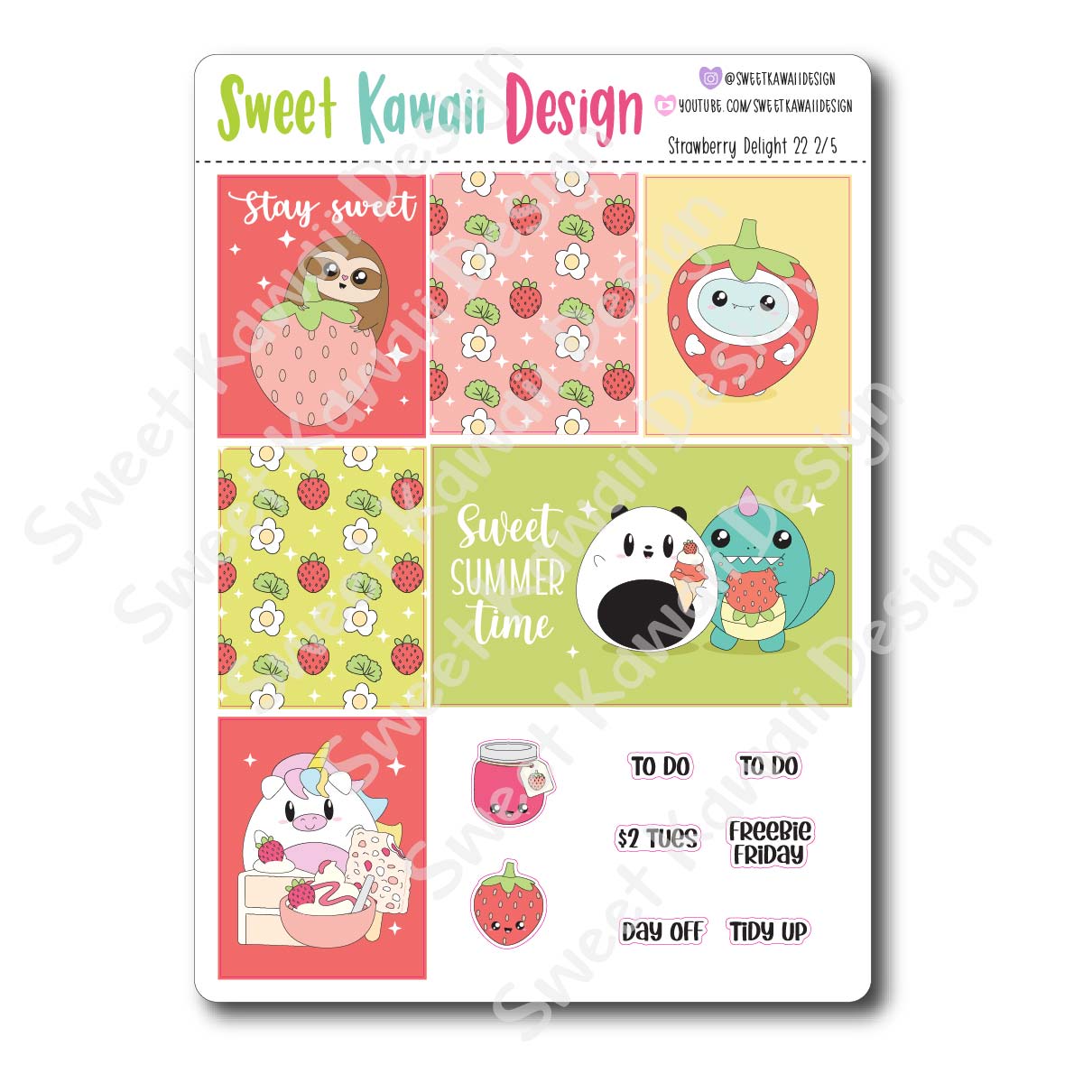 Weekly Kit  - Strawberry Delight 22 HORIZONTAL