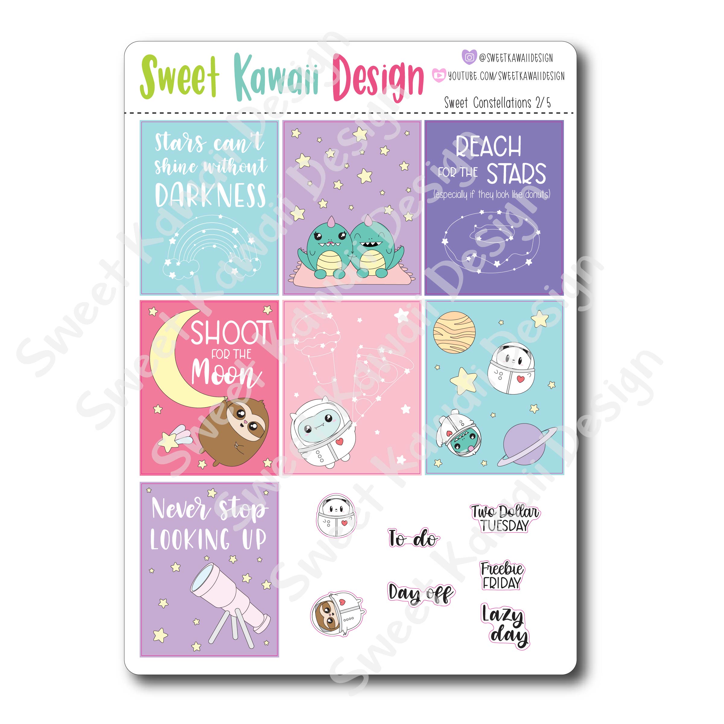 Weekly Kit  - Sweet Constellations HORIZONTAL